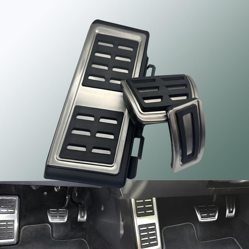 Rxmgf Foot Pedal kit Compatible with Volkswagen Golf Polo Atlas Tiguan,Compatible with Audi A3 Q2 Q3,Foot Rest Brake and Gas Accelerator Pedal Covers - Image 5