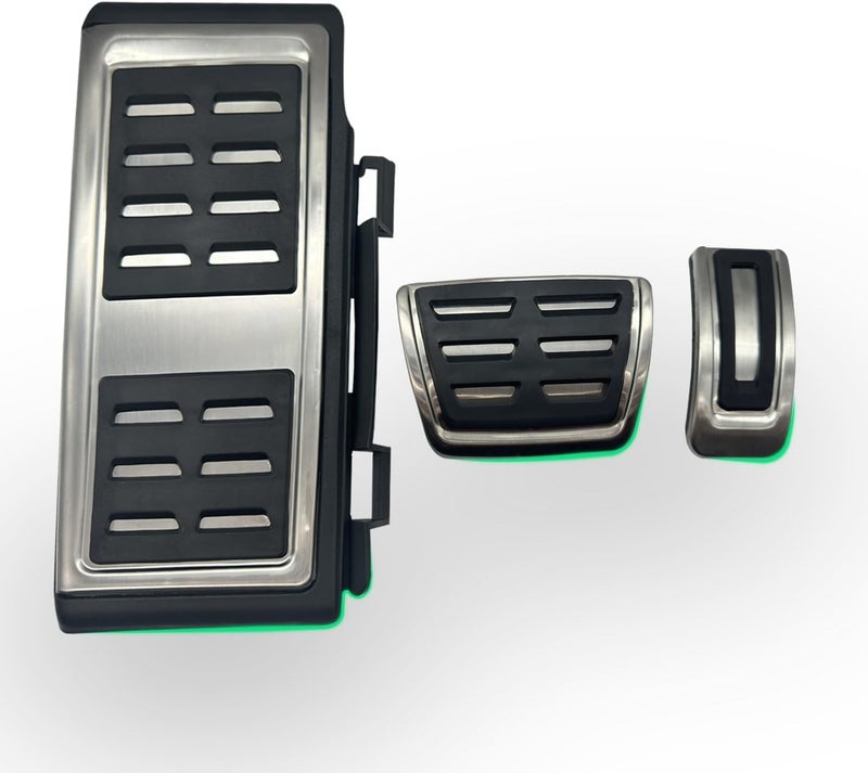 Rxmgf Foot Pedal kit Compatible with Volkswagen Golf Polo Atlas Tiguan,Compatible with Audi A3 Q2 Q3,Foot Rest Brake and Gas Accelerator Pedal Covers - Image 1