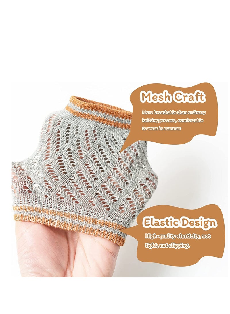 Barakah Baby Knee Pads for Crawling 2 Pairs Protectors Breathable with Sponge Pad, Anti-Slip Leg Warmers Protective Cover Unisex Babies Infant Toddler - Image 5