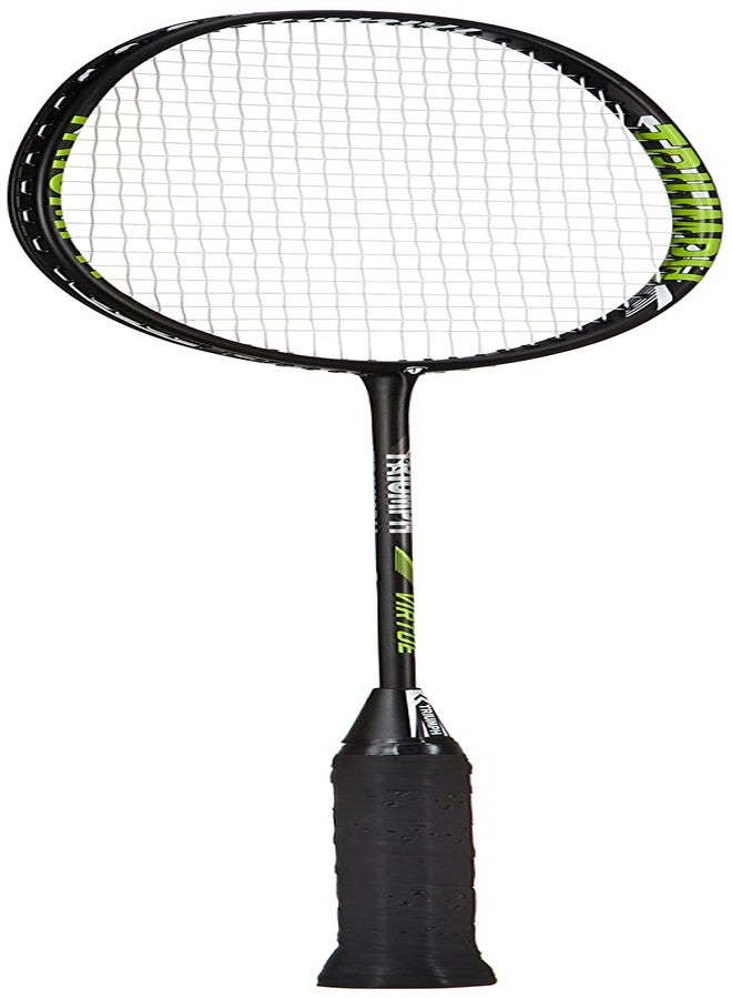 ترايامف مضرب تنس الريشة Triumph Virtue Graphite خفيف الوزن مع أوتار، وحقيبة تنس ريشة Cosmic-3R ذات حجرة واحدة، لون ليموني/أزرق سماوي - Image 2