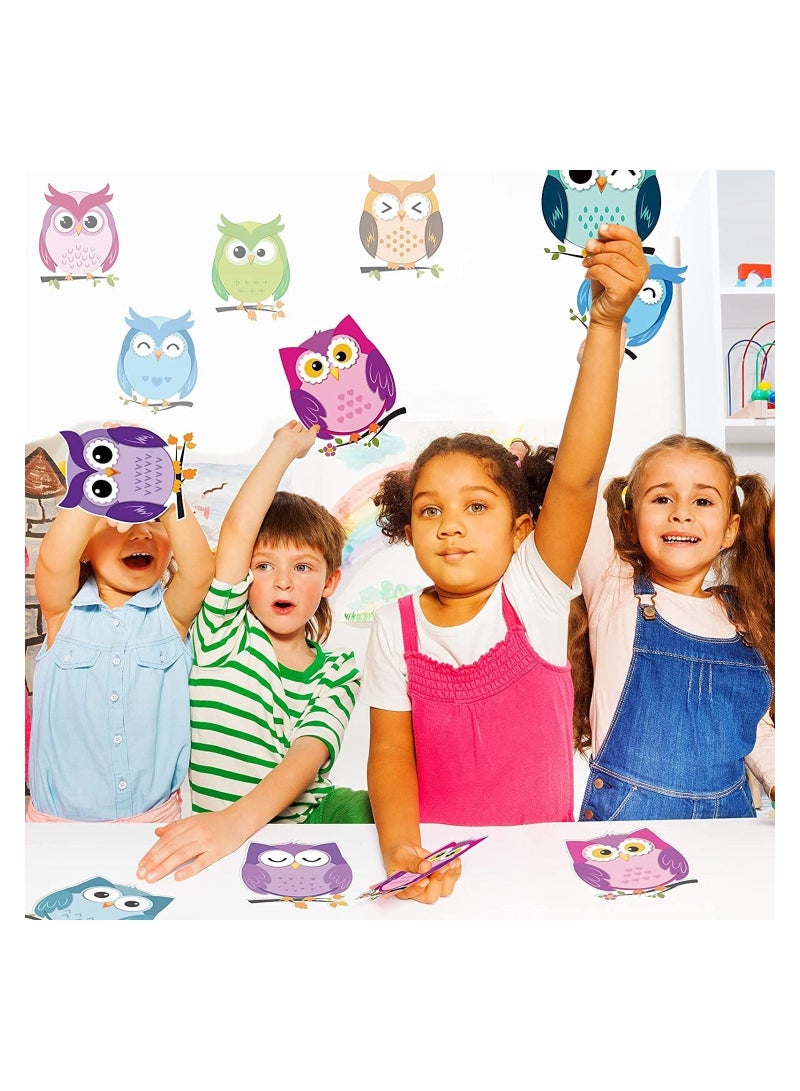 Name Tag 45-Piece Owl Pre-Cut and Colored Photo Frame for Teacher Back to School Party Supplies 8" by 14" Print Up to Date Egypt 01222143812 - Image 1