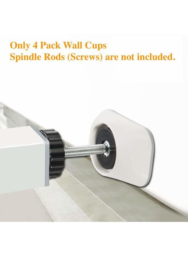 vmaisi Baby Gates Wall Pads (4 Pack Guard) Safety Indoor Gate Wall Protector - Improved Small Compact Wall Cups Saves Trim & Paint - Best Dog Pet Child Kid Walk Through Pressure Mounted Gates Guard - Image 2