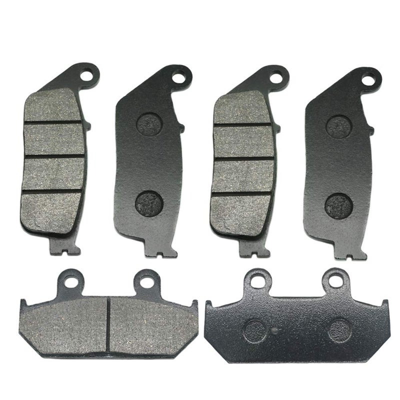 S SYUU SemiMetallic Motorcycle Brake Pads Compatible with AN650 AN 650 Burgman Skywave 650 20032018 Low Fade HighPerformance HeatResistant  LowNoise Cruisers  Touring FA142F FA412R
