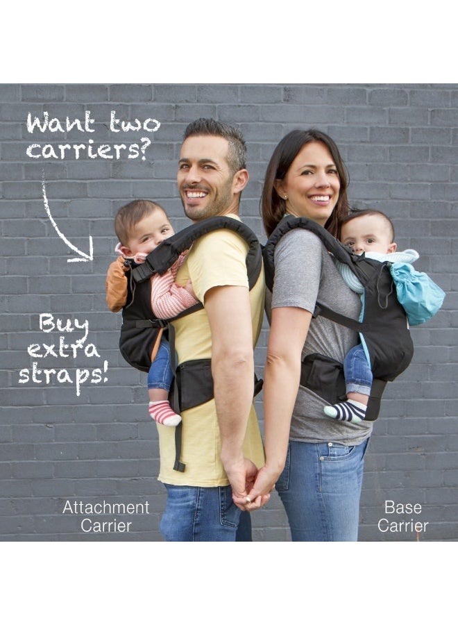 TwinGo Carrier - Lite Model - Classic Black - Works as a Tandem or Single Baby Carrier - Image 4