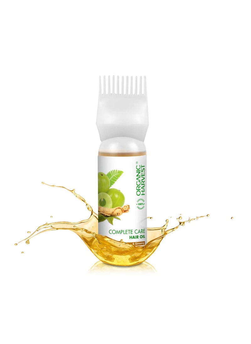 Organic Harvest - Organic Harvest Complete Care Hair Oil: Amla & Ginseng | For Dry, Frizzy Hair | Pure Amla Oil For Hair Care | 100% American Certified Organic | Sulphate and Paraben-free - 150ml - Image 1