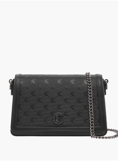 Le Confort Women Monogram Embossed Crossbody Bag with Button Closure Ramadan Collection  - Image 1
