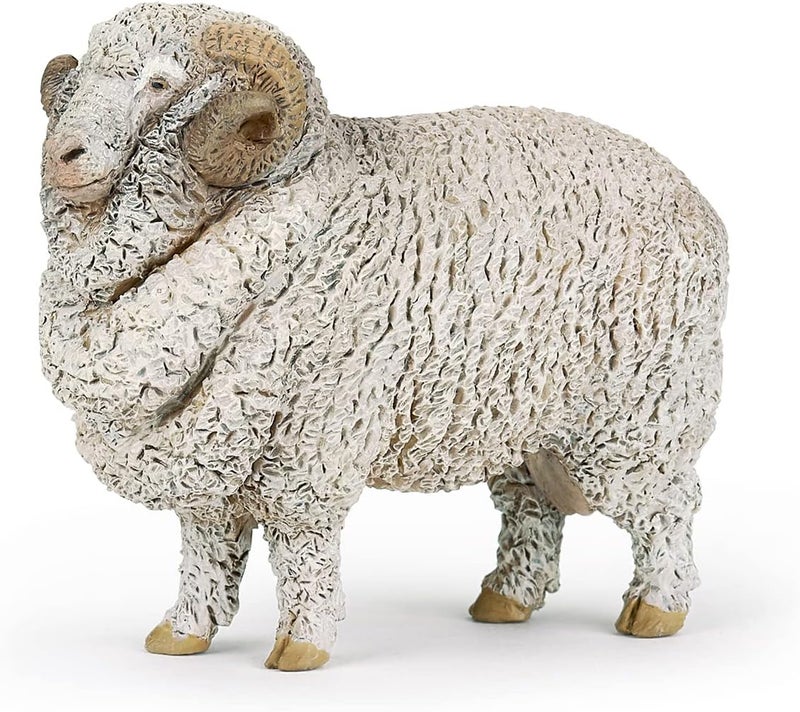 Papo تمثال بابو المرسوم يدوياً أصدقاء المزرعة خراف الميرينوس 51174 قابل للجمع للأطفال مناسب للأولاد والبنات من 3 سنوات فما فوق - Image 1