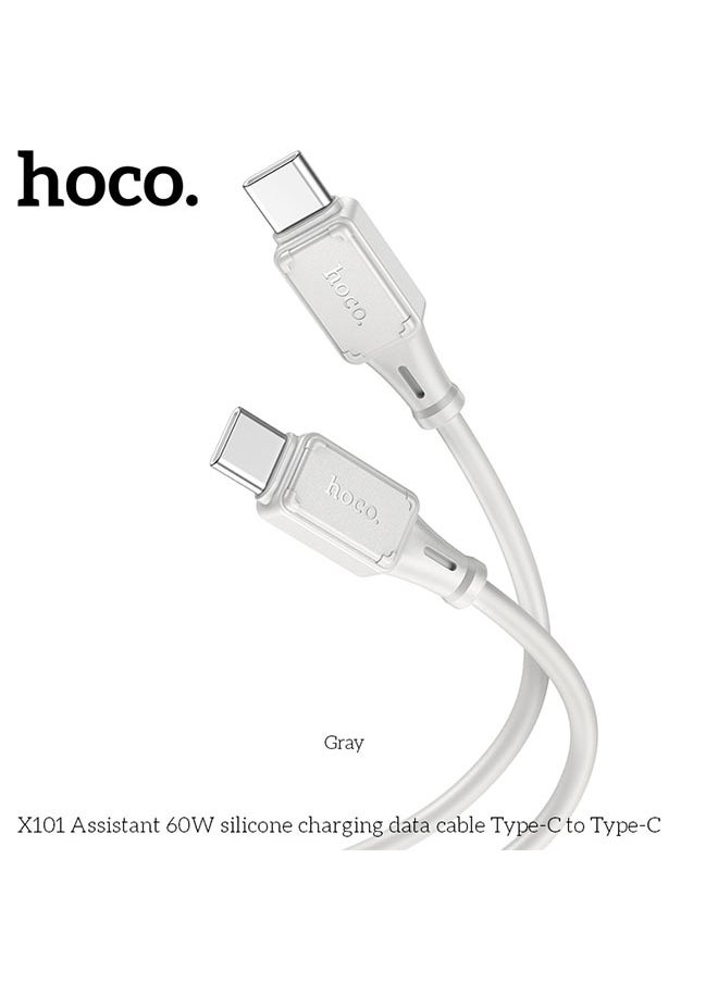 Cable Type-C to Type-C “X101 Assistant” PD 60W fast charge White