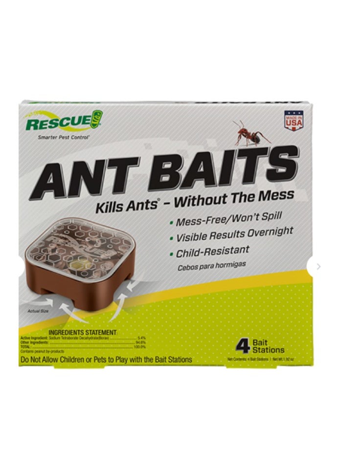 RESCUE Ant Baits - 4 Bait Stations 