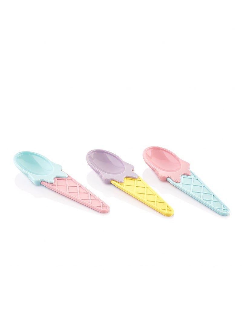 QLUX 9-Piece Ice Cream Set (4 Bowl, 1 Big Spoons, 4 Small Spoons) - Image 4