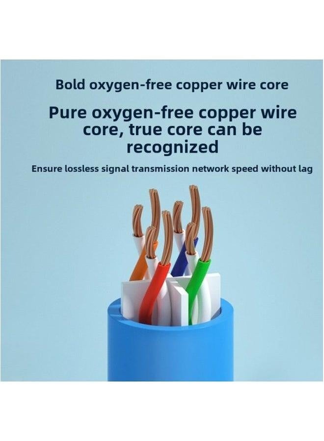 Household Super Five Categories Six Of Unshielded CAT5e/6 Finished Network Jumper Computer Cable UTP-Color:Category 5e Jumpers (light Blue)-Line Length:25 M  - Image 5
