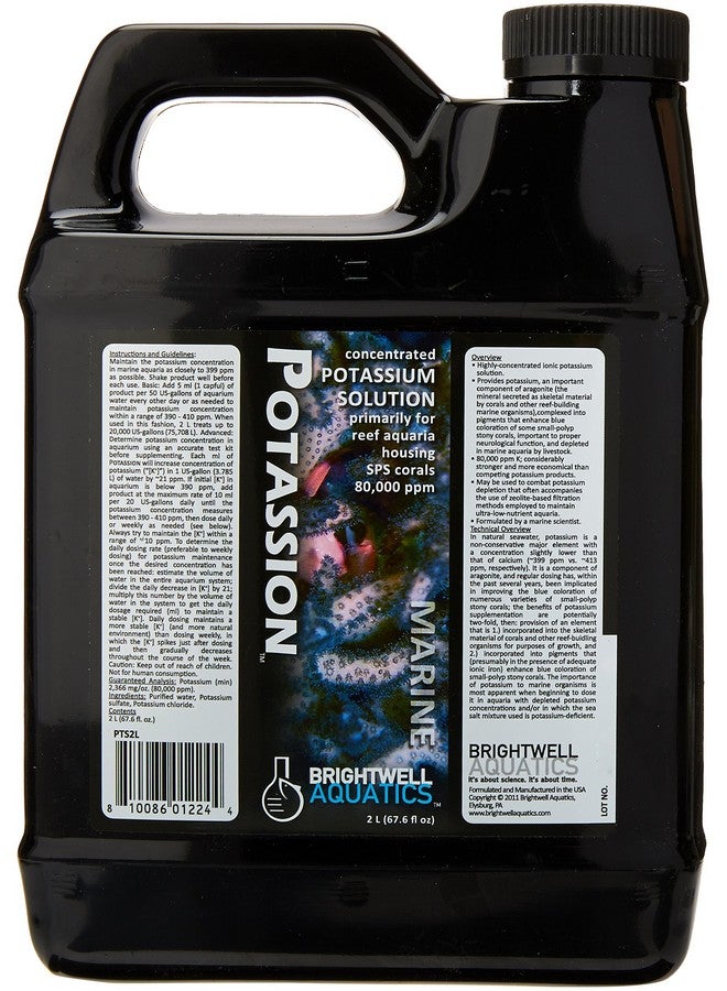 Brightwell Aquatics Potassion - Liquid Potassium Supplement for Marine Reef Fish Aquariums - Image 1