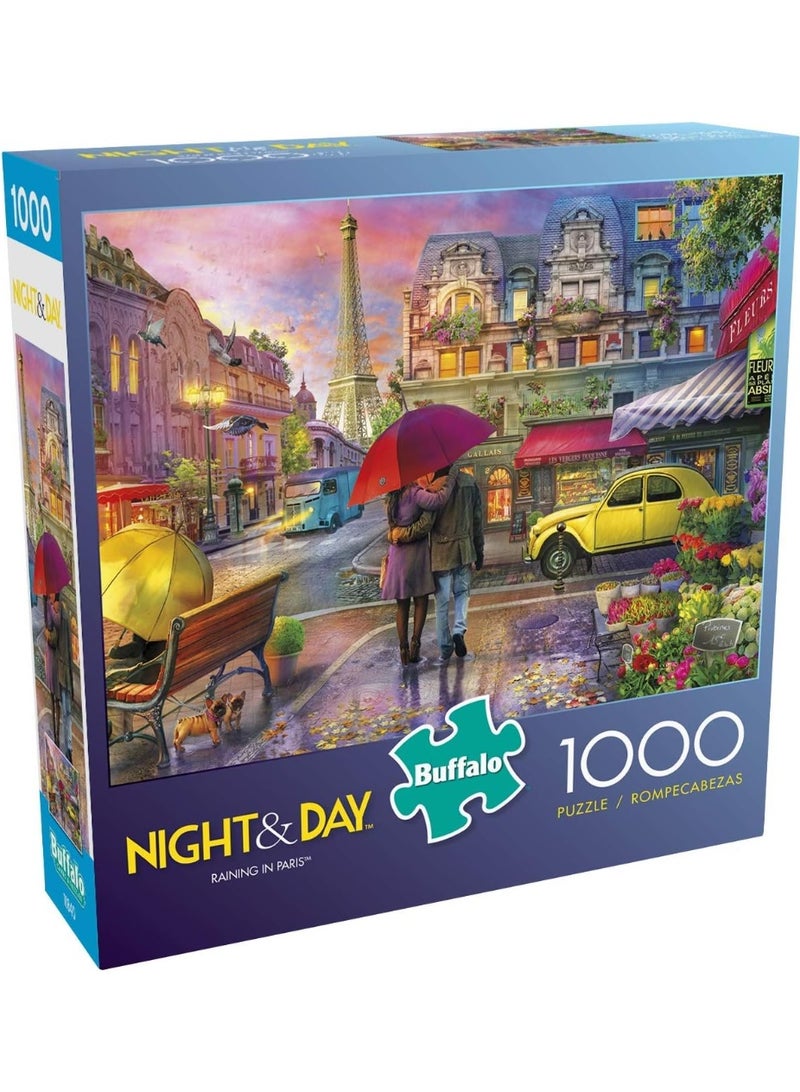 Buffalo Games Raining In Paris 1000 Piece Jigsaw Puzzle - Image 2
