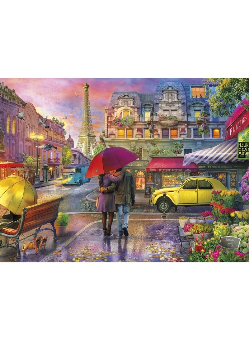 Buffalo Games Raining In Paris 1000 Piece Jigsaw Puzzle - Image 1