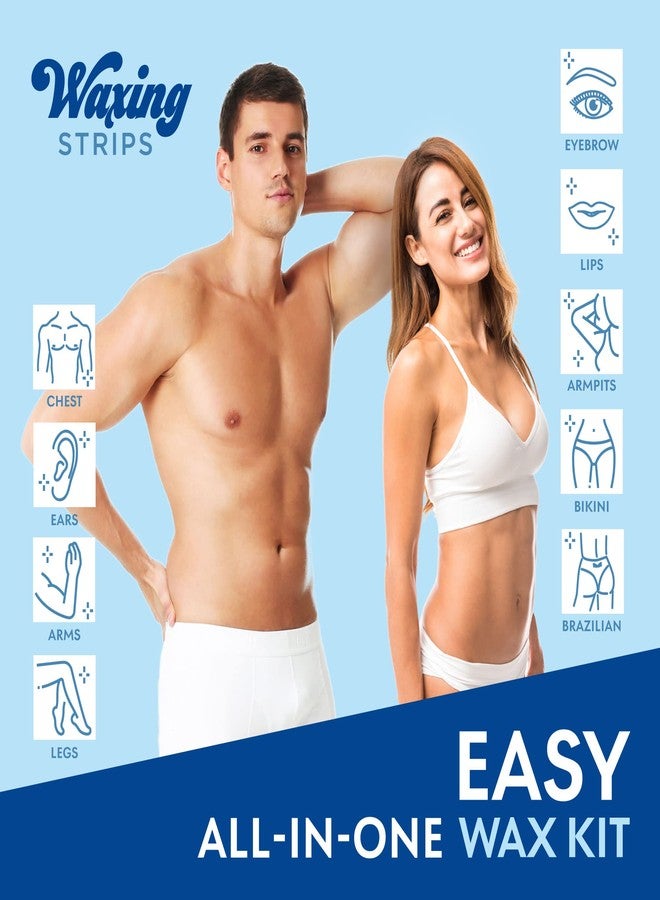Irreshine Facial Wax Strips Hair Removal: Face Upper Lip Eyebrow Chin Waxing Hair Remover Kit for Women and Men Natural & Vegan Ready to Use At Home & Travel, Sensitive Skin Friendly - 36 Ct - Image 2