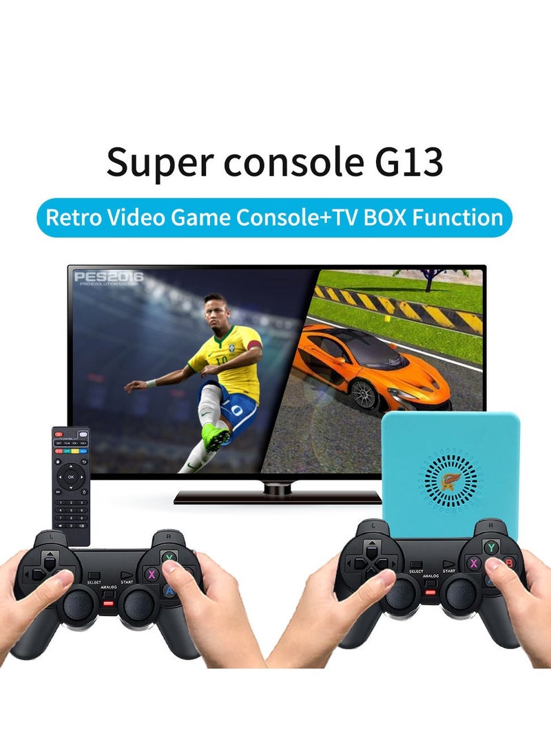 Android Dual System HD TV BOX Video Game Console 64GB 2x Wireless Gamepad - Image 4
