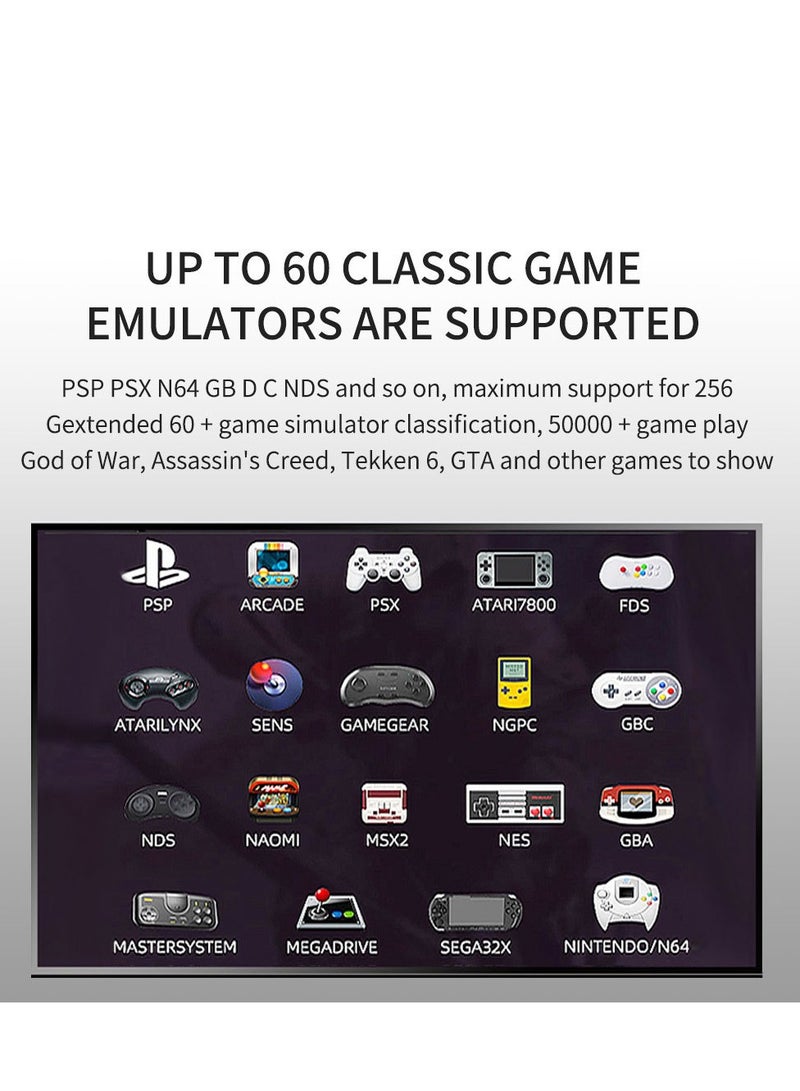 Android Dual System HD TV BOX Video Game Console 64GB 2x Wireless Gamepad - Image 3