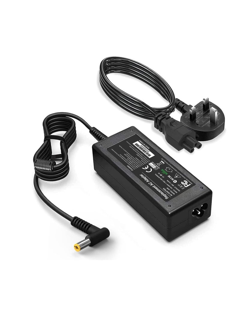 Generic - Acer Laptop Charger 65W/19V/3.42A AC Power Adapter Power Supply Replacement With Power Cord Compatible With Acer Aspire Acer ES1-511 E1 E3 E3-111 E5 and More - (5.5x1.7mm) - Image 1