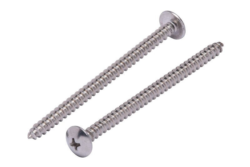 Bolt Dropper #10 X 3 inch Stainless Truss Head Phillips Wood Screw (25 Pieces), 18-8 (304) Stainless Steel Screws, ssd Screws - Image 1