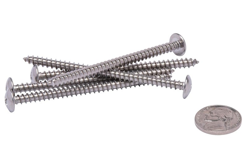 Bolt Dropper #10 X 3 inch Stainless Truss Head Phillips Wood Screw (25 Pieces), 18-8 (304) Stainless Steel Screws, ssd Screws - Image 3