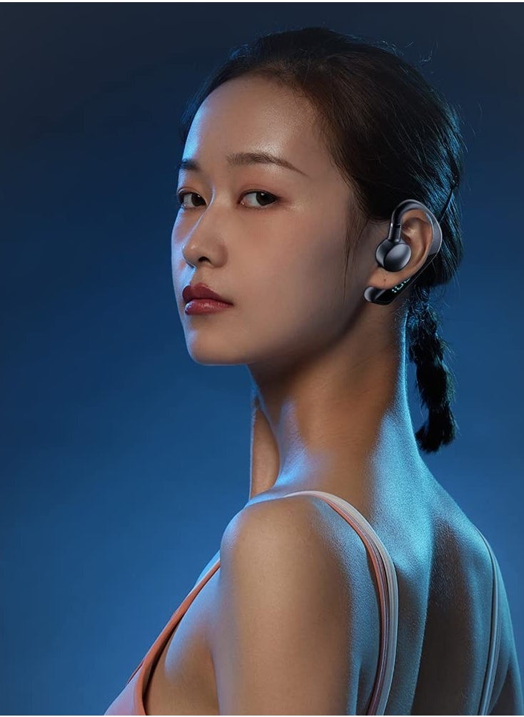 Generic - Wireless Bluetooth Headset with Noise Cancelling Mic - 48 Hours Talk Time, Ideal for Sports, Business, Office, Driving, and Trucking - Comfortable Earpiece for Cell Phones - Image 1