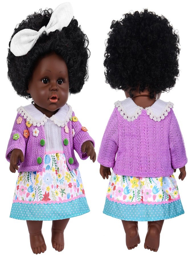 آي بايدا دمية طفل أسود من إيبايدا مقاس 12 بوصة مع لعبة أرنب صغيرة - دمى أطفال أمريكية من أصل أفريقي في علبة هدايا - هدية مثالية للأطفال من عمر 3 سنوات فما فوق - Image 5
