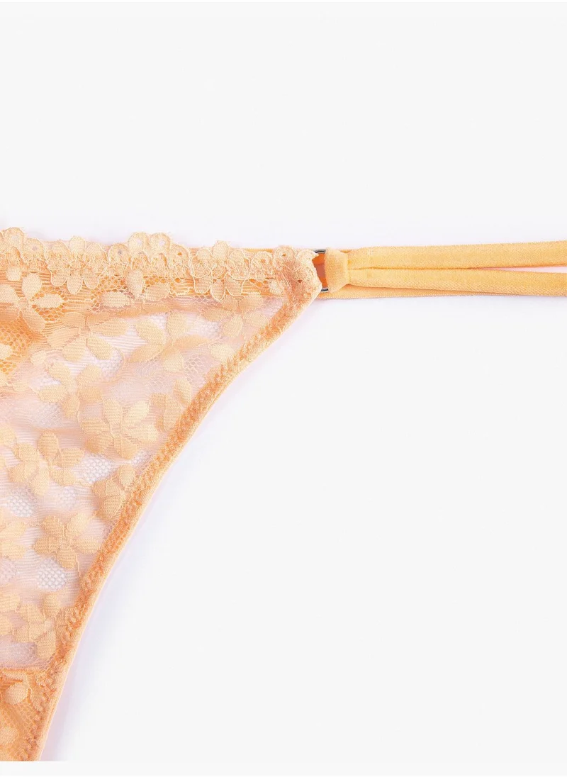 KOTON String Panties Lacy Medium Rise