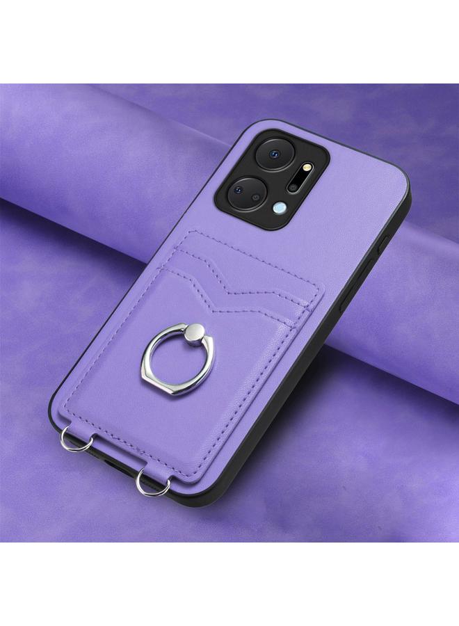 اس-توب جراب لهاتف Honor X7a / Play7T R20 مزود بحلقة وحامل للبطاقات - Image 2