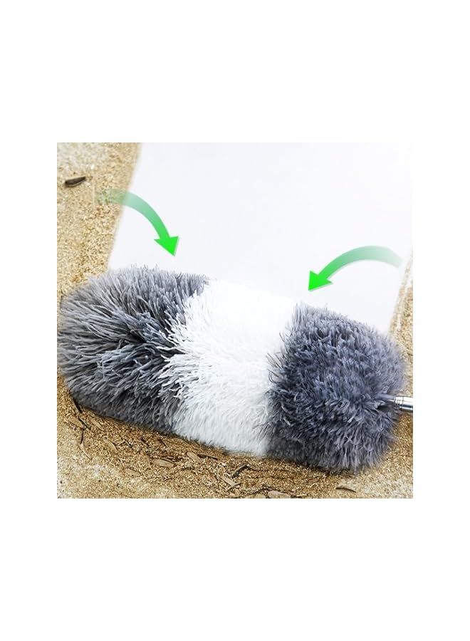 erorex Microfiber Duster with Extra Extension Pole(30-96 inches) Bendable & Extendable Cobweb Duster Microfiber Telescoping Duster for Cleaning High Ceiling,Ceiling Fan, Blinds(Extra Refills) - Image 3