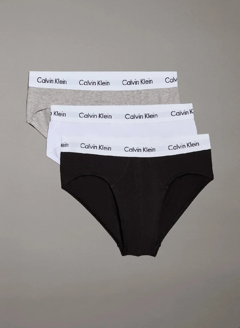CALVIN KLEIN 3 Pack Briefs - Cotton Stretch