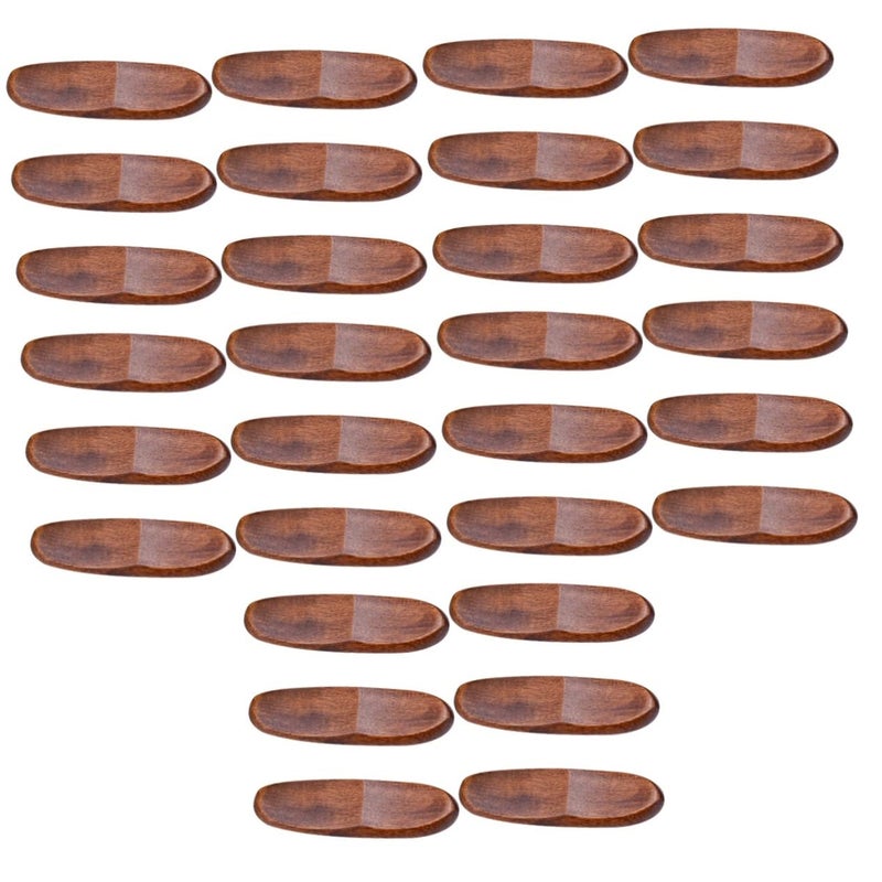 SHOWERORO 30pcs Wooden Chopstick Rest and Spoon Fork Holder Japanese Style Kitchen Table Decoration Easy to Clean Wooden Stand for Dining and Home Use