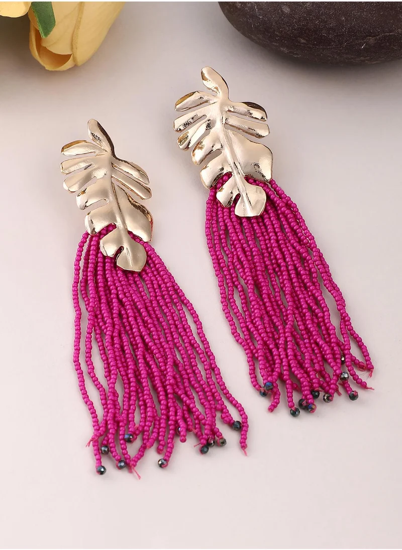 سوهي Women's The Palm-Tasselle Drop Earrings