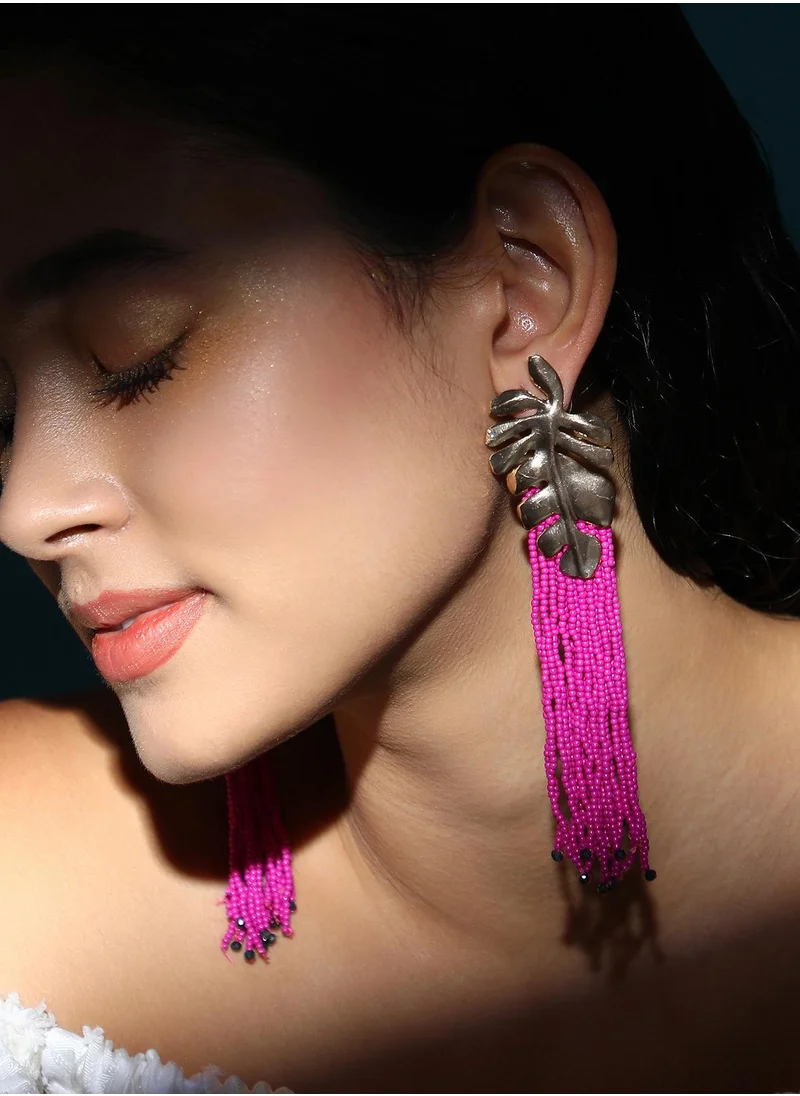 سوهي Women's The Palm-Tasselle Drop Earrings