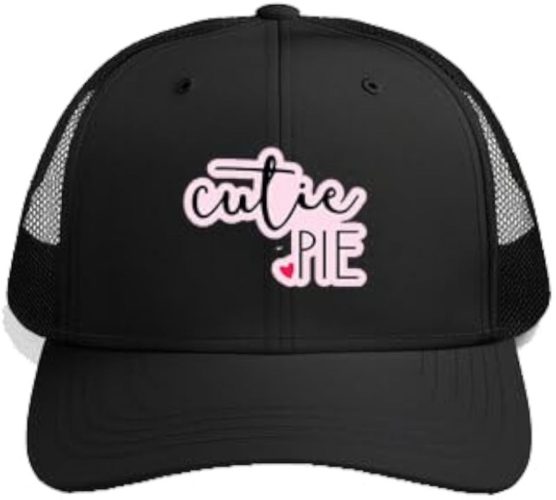 cutie PIE Plain unisex baseball cap Black