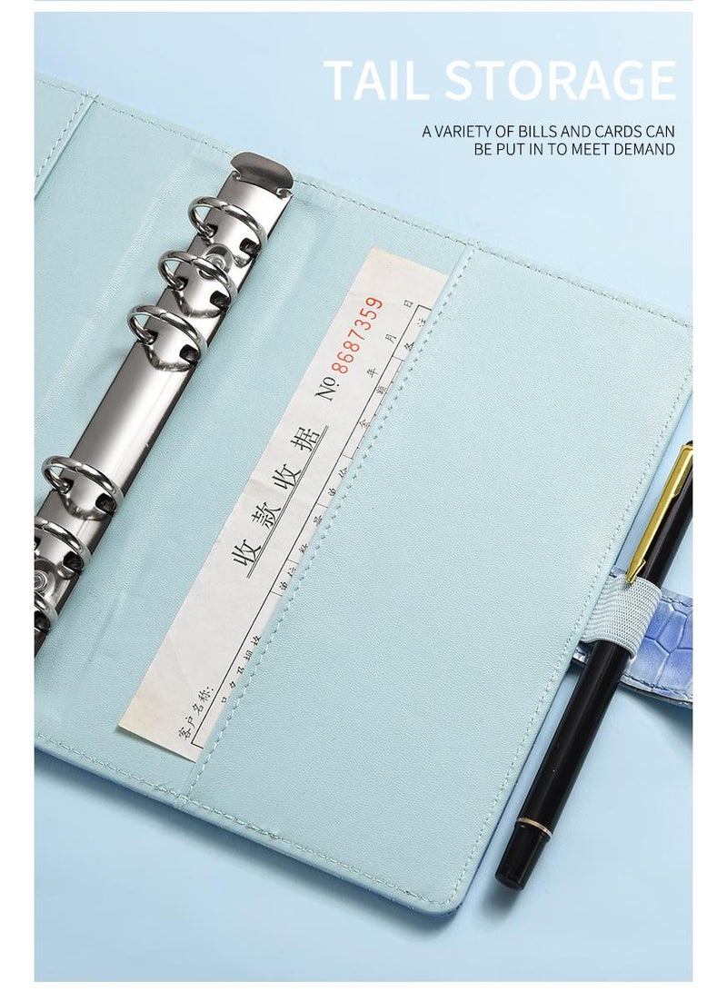 Generic Budget Binder with Zipper Envelopes, Cash Envelopes for Budgeting, PU Leather Budget Binder Planner with Clear Zipper Envelopes, Budget Sheets for Budgeting, Saving Money(Green)  - Image 3