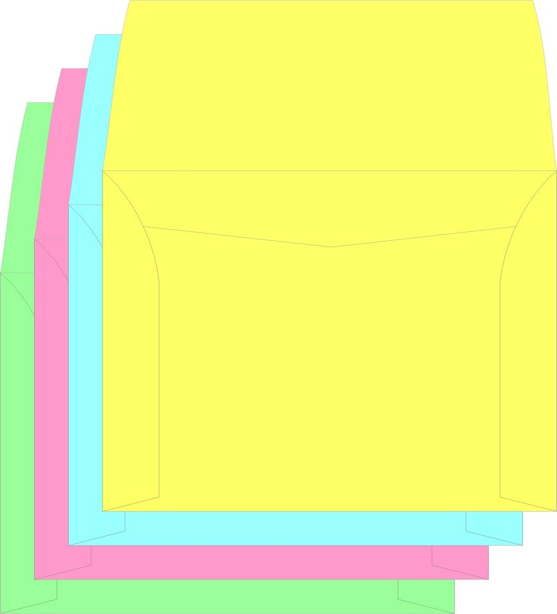 IMPRINT Paper Envelope 4x3 Inches Pack of 50 Mix Colors - Image 5