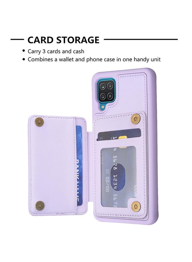 اس-توب جراب لهاتف Samsung Galaxy A12 مزود بفتحة بطاقة شبكية - Image 4