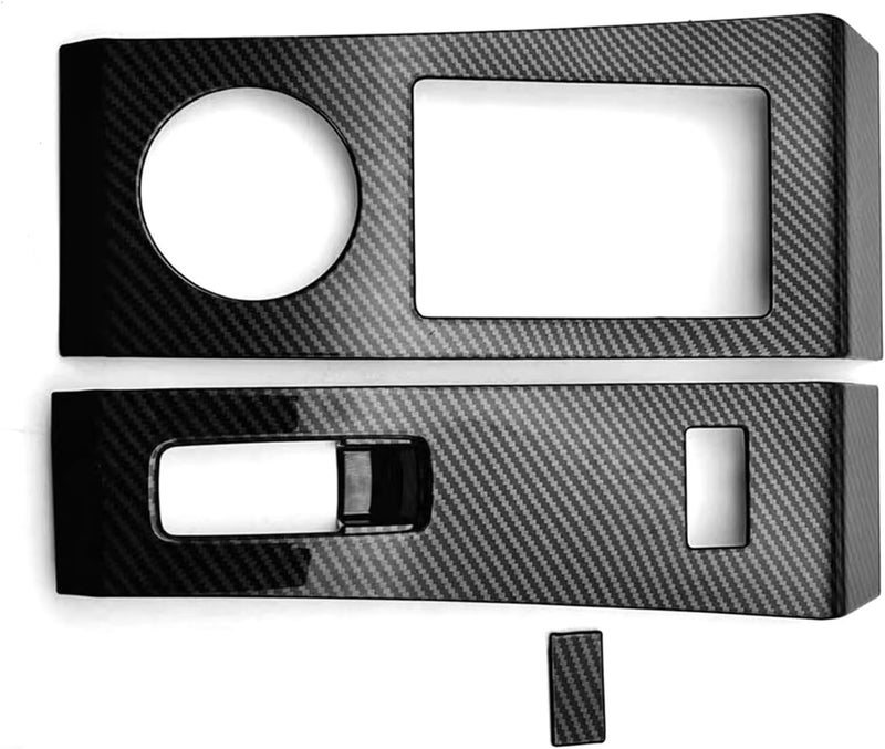 QASULER Carbon Fiber Gear Shift Panel Trim for Mitsubishi Outlander - Image 2