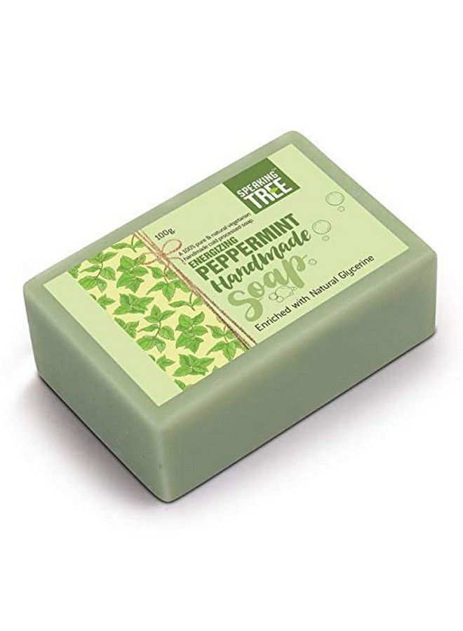 Speaking Tree Peppermint Handmade Soap Enriched With Natural Glycerin 100 Gms (Pack Of 2) - Image 3