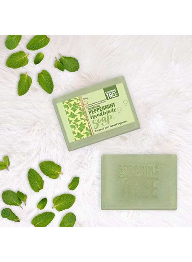 Speaking Tree Peppermint Handmade Soap Enriched With Natural Glycerin 100 Gms (Pack Of 2) - Image 5