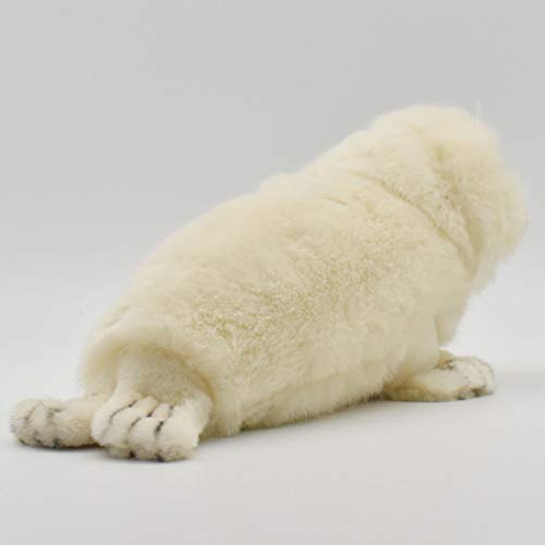 Hansa White Seal Animal Plush Toy - 12" - Image 3