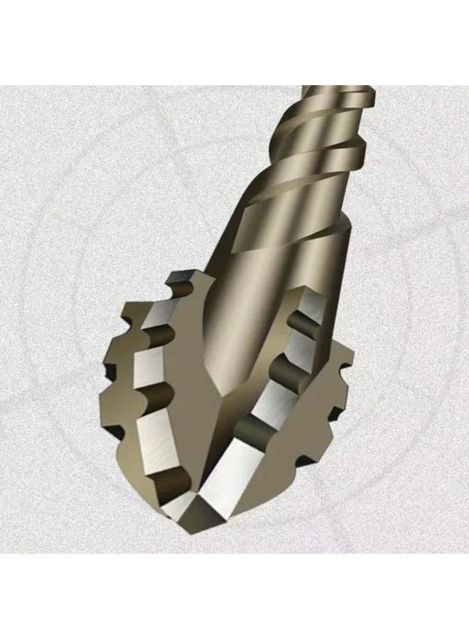 Four Blade Sawtooth Eccentric Drill 6mm All Ceramic Tile Cast Iron Concrete Hexagonal Drill Bit Dry Drilling Tool - Image 4