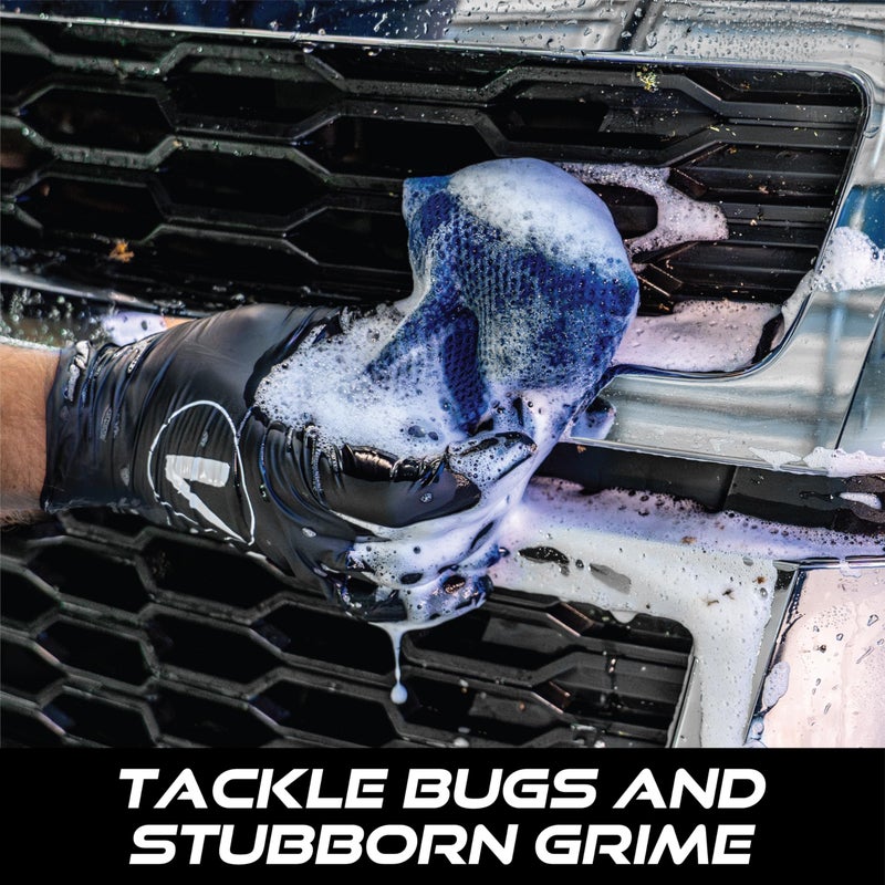 VIKING Mesh Bug Sponge, Car Wash Sponge for Cleaning Bugs and Tar, Colors Vary, 4 inch by 6 inch, 1 Pack - Image 2