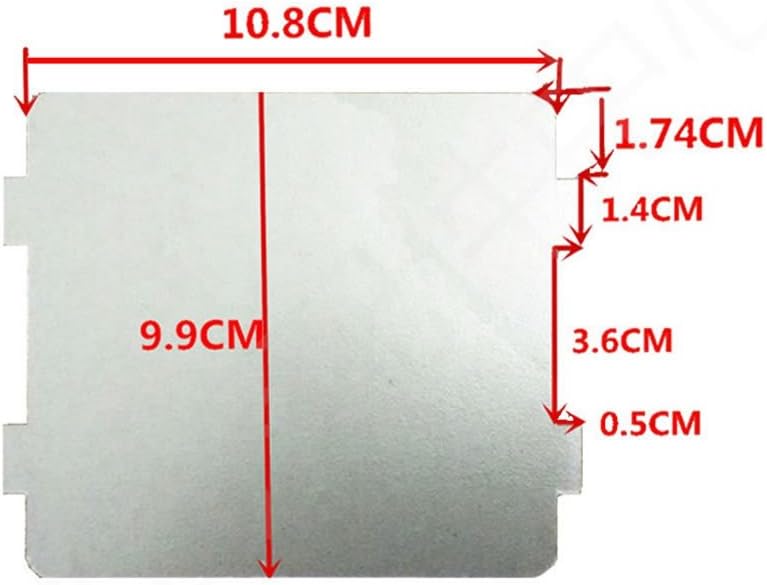METER STAR 2 PCS Microwave Oven Parts Mica Slice Super Thick Heat Insulation Accessories,Waveguide Cover for Frigidaire 5304464061 - Image 2