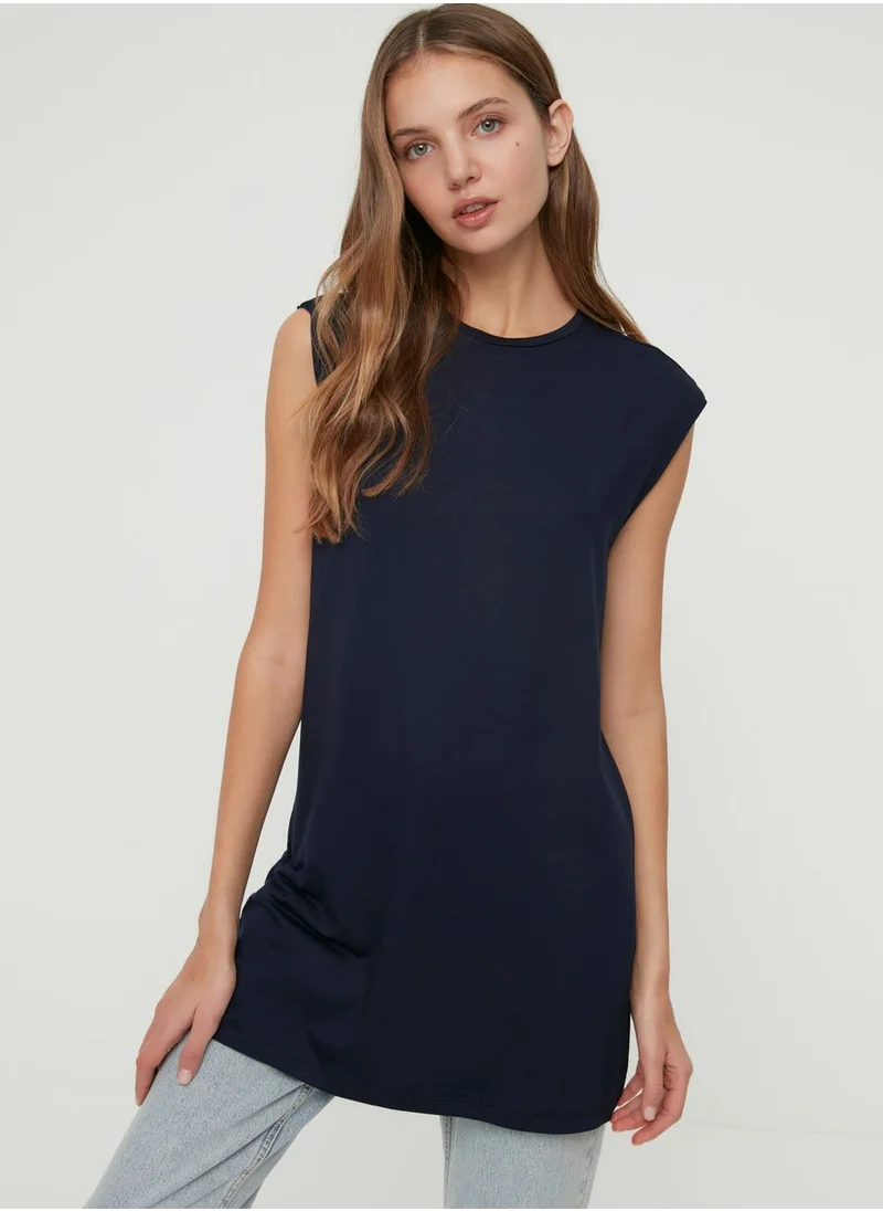 trendyol Round Neck Knitted Tunic
