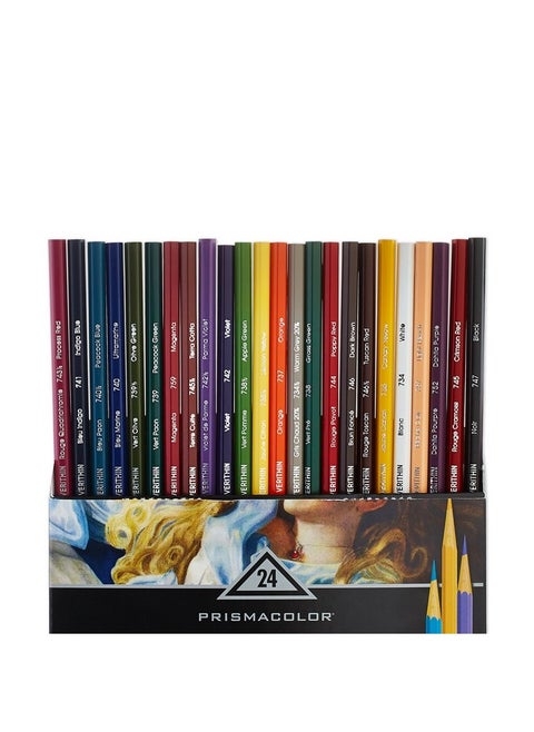 2427 Premier Verithin Colored Pencils, 24Count,Assorted