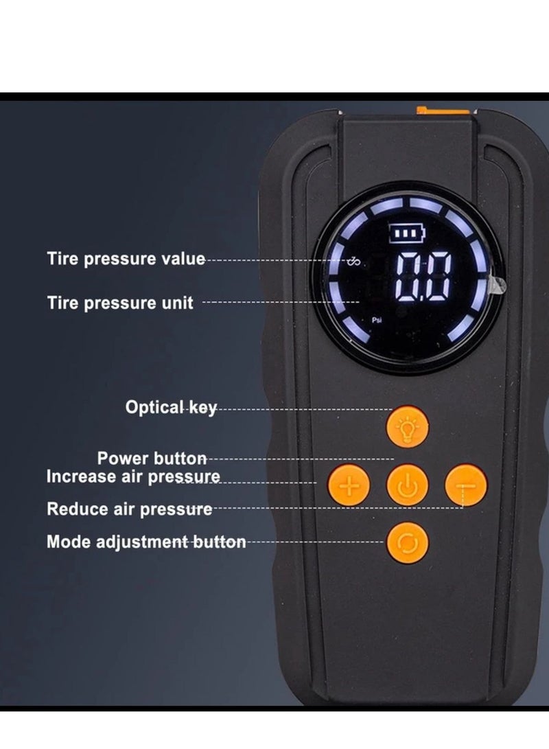 جهاز بدء تشغيل متعدد الوظائف مع مضخة هواء مدمجة وضوء فلاش LED - Image 2