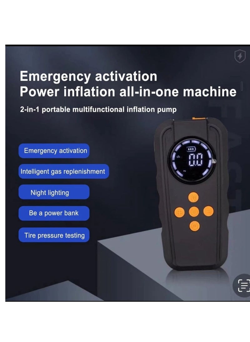 جهاز بدء تشغيل متعدد الوظائف مع مضخة هواء مدمجة وضوء فلاش LED - Image 3