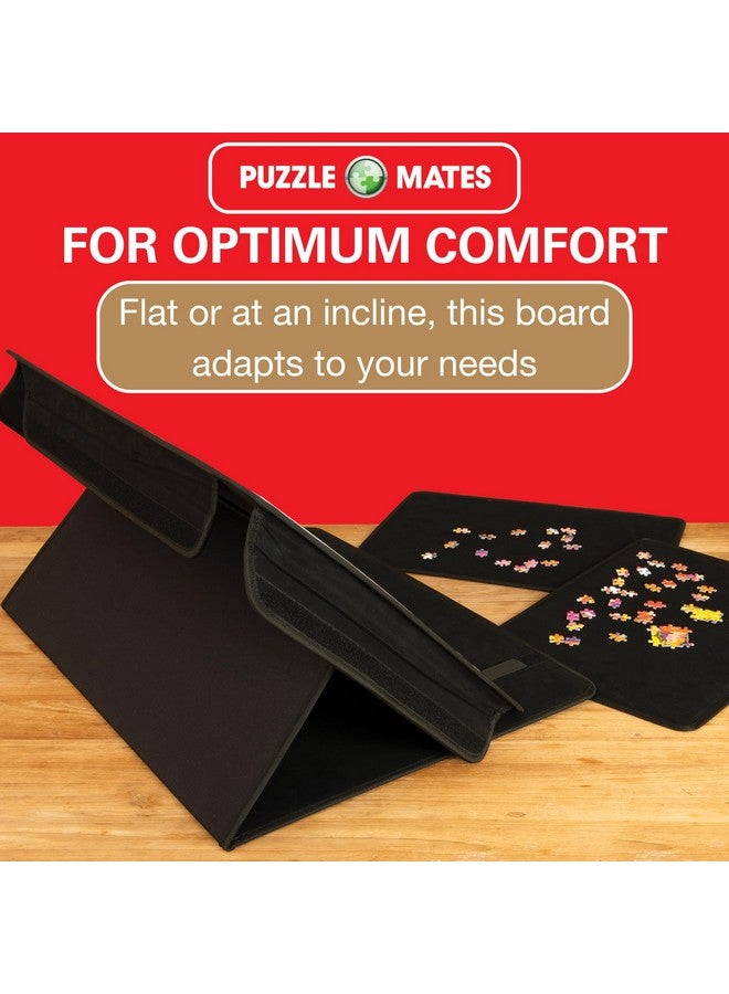 Jumbo Portapuzzle Comfort - Non-Slip Felt, Portable Jigsaw Puzzle Board with Adjustable Angle for 500 to 1000 Pieces - Lightweight, Easy to Store Puzzle Mat, Sorter & Organiser - Image 3