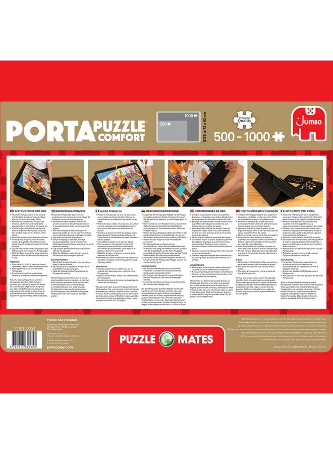 Jumbo Portapuzzle Comfort - Non-Slip Felt, Portable Jigsaw Puzzle Board with Adjustable Angle for 500 to 1000 Pieces - Lightweight, Easy to Store Puzzle Mat, Sorter & Organiser - Image 5